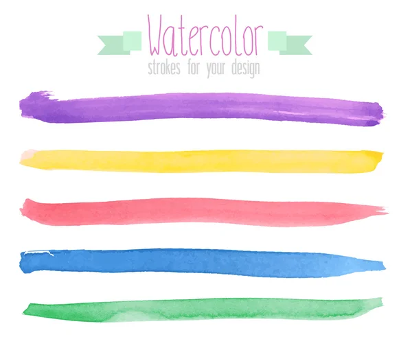 Watercolor brush stroke. — Stock Vector