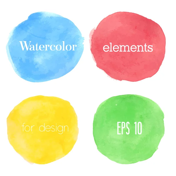 Watercolor design element. Stock Vector