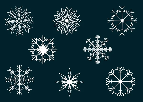 Flocos de neve Ilustração De Bancos De Imagens