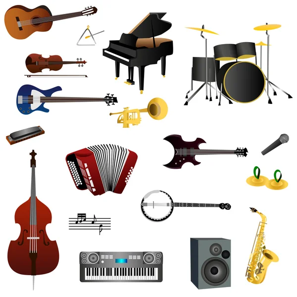 Set van instrumenten — Stockvector