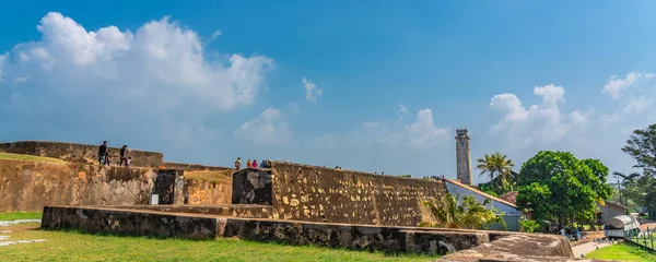 Galle Sri Lanka 2021 Stará Pevnost Galle Výhledem Staré Zdi — Stock fotografie