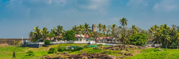 Galle Sri Lanka December 2021 Zicht Het Oude Koloniale Fort — Stockfoto