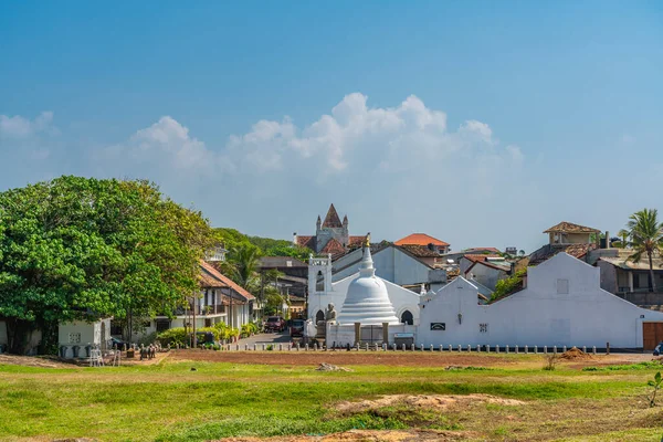 Galle Sri Lanka December 2021 Старий Форт Галле Видом Храм — стокове фото