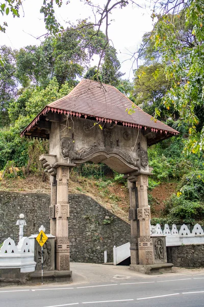 Kandy Sri Lanka Décembre 2021 Entrée Temple Malwathu Maha Viharaya — Photo