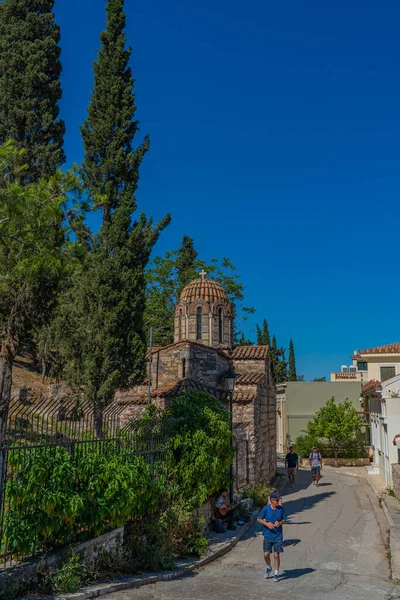Athens Greece May 2022 Street View Plaka District Athens — 图库照片