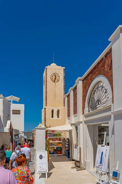 Oia Greece May 2022 Souvenir Shops Oia Traditional White Houses — Foto de Stock