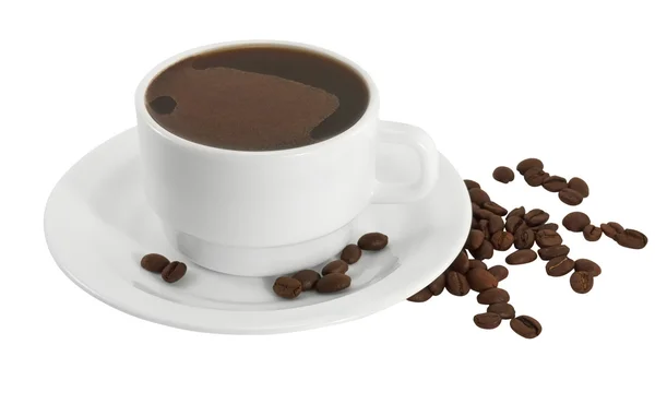 Kahve ve kahve çekirdeği. — Stok fotoğraf