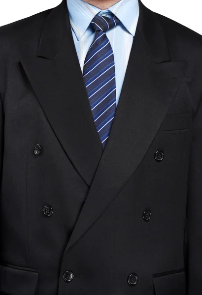 A man in a black suit closeup — Stock Photo, Image