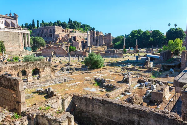 ローマ中心部の古代遺跡 — ストック写真