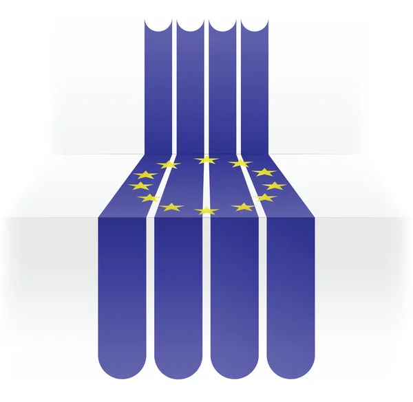 欧洲联盟旗帜 — 图库矢量图片