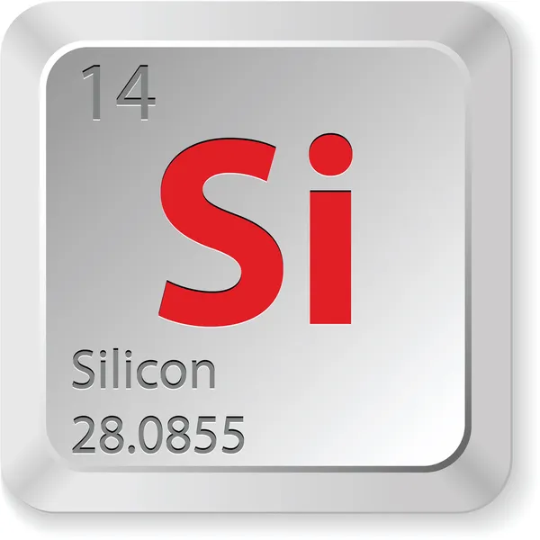 Botón de silicona — Vector de stock