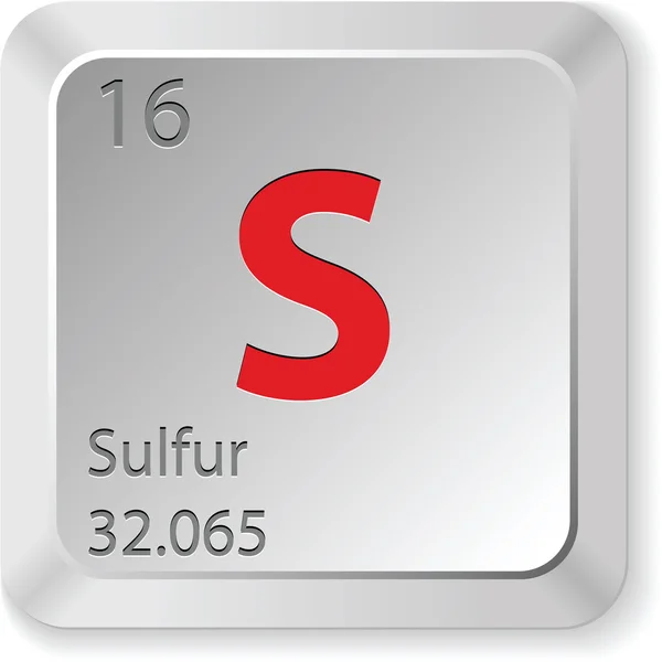 キーボード ボタン硫黄 chimic-要素 — ストックベクタ