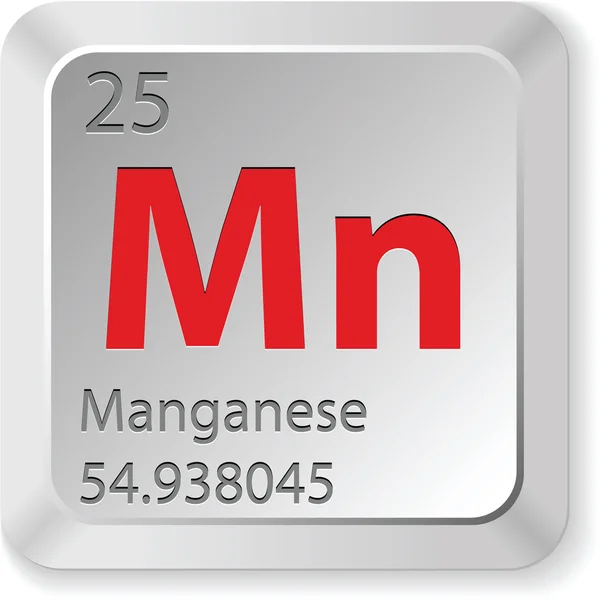 Manganese element — Stock Vector