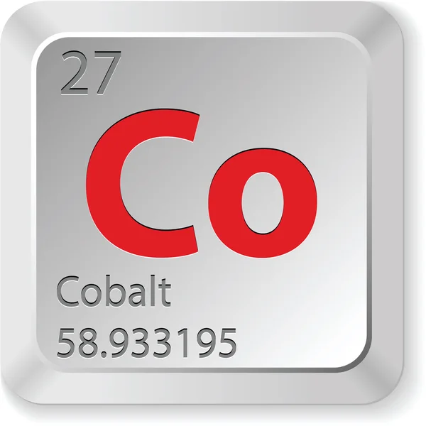 Cobalt element — Stock Vector