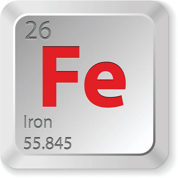 Elemento de hierro — Vector de stock