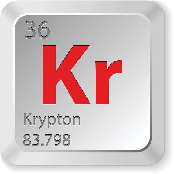 Elemento de krypton — Vetor de Stock