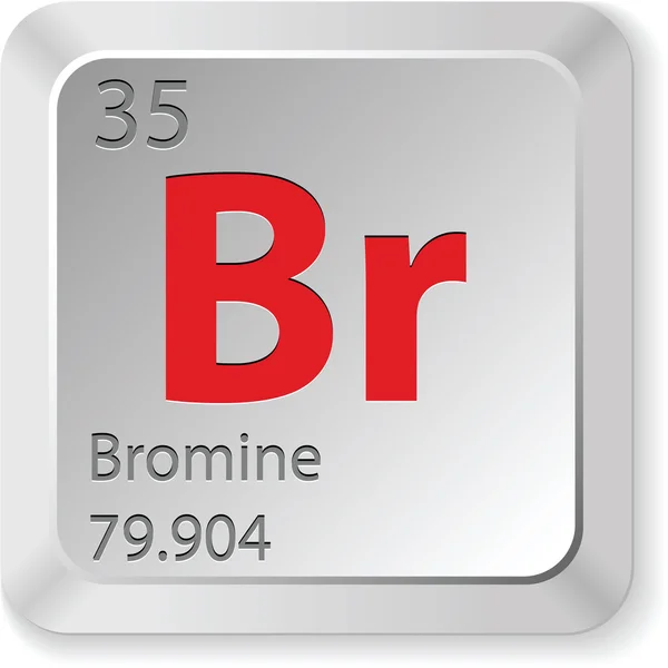 Bromine element — Stock Vector