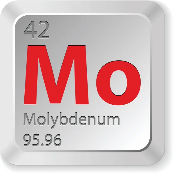 Molybden element — Stock vektor