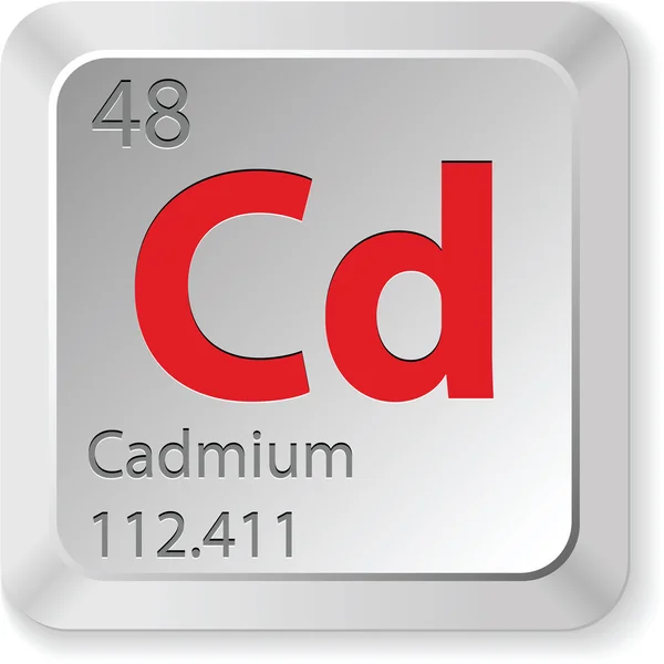 Cadmium element — Stock Vector
