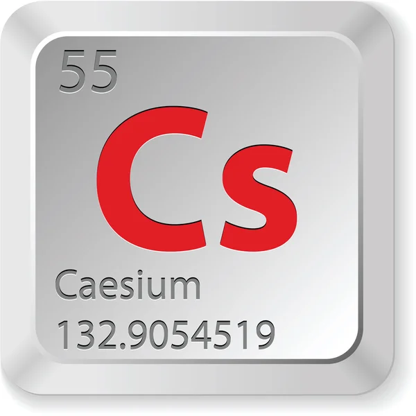 Caesium element — Stock Vector