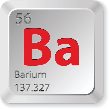 Barium element clipart