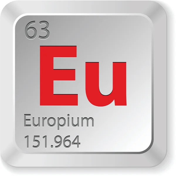 Europium chimic element — Stock vektor