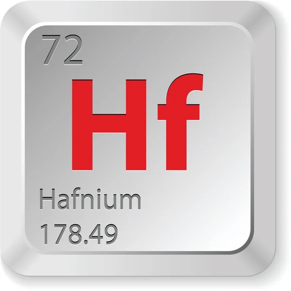 Hafnium prvek — Stockový vektor