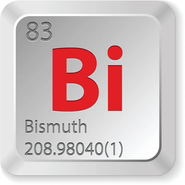 Toetsenbord button bismut-element — Stockvector