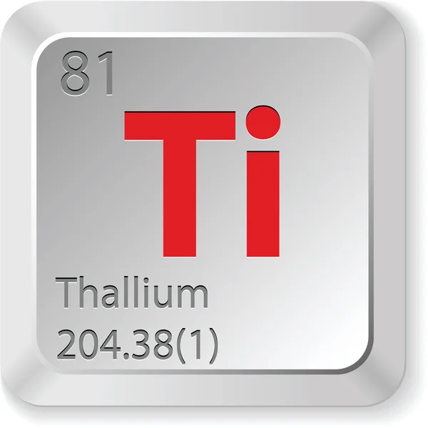 Thallium element — Stock Vector