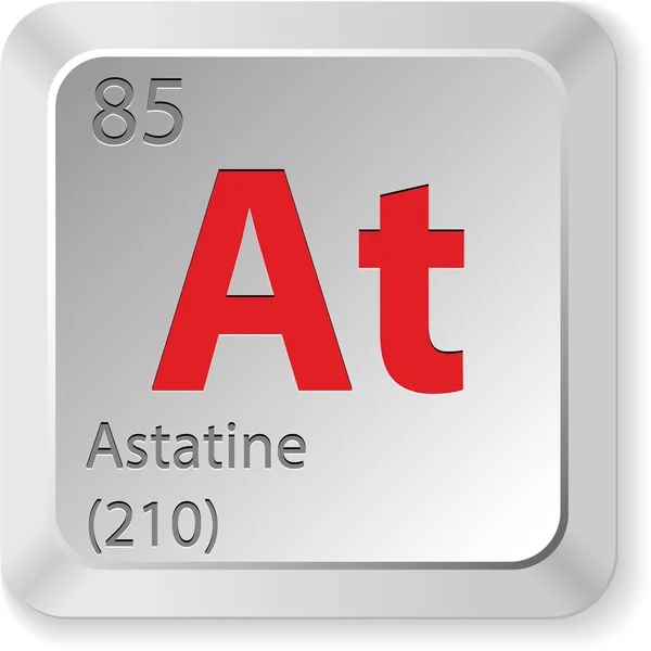 Elemento de astatina — Vector de stock