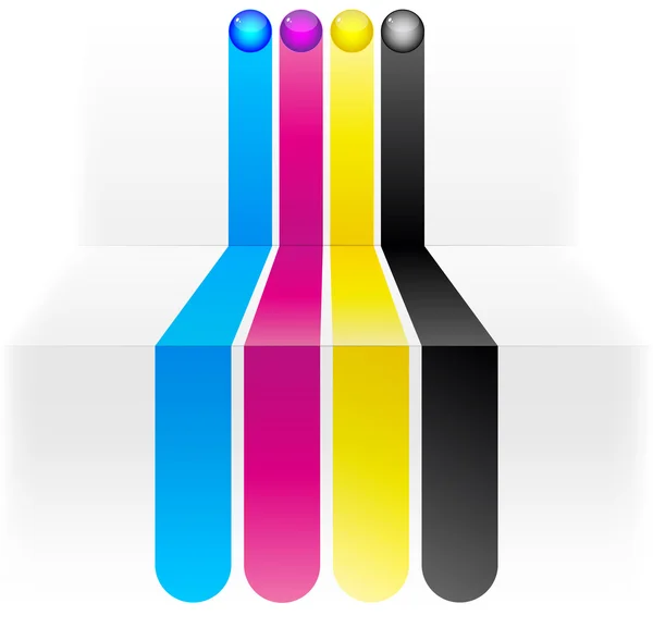 Colores CMYK — Vector de stock