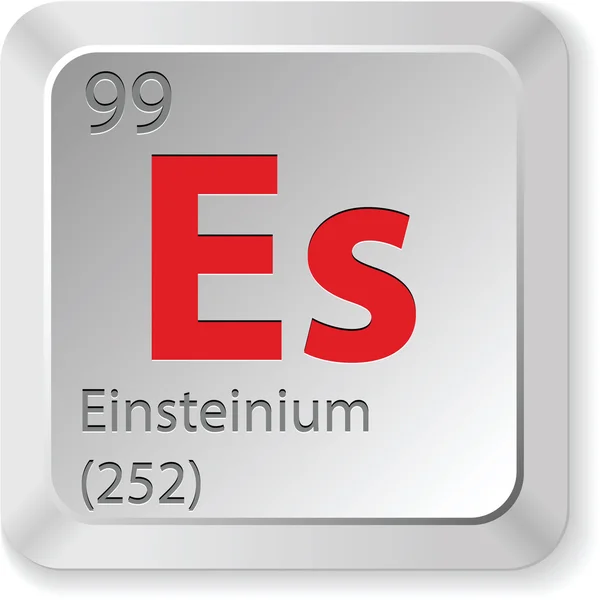 Einsteinium element — Stock Vector