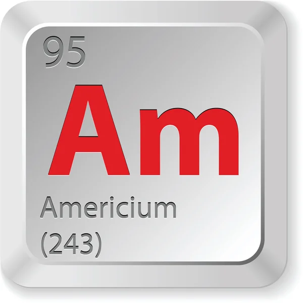 Elemento Americium — Vector de stock