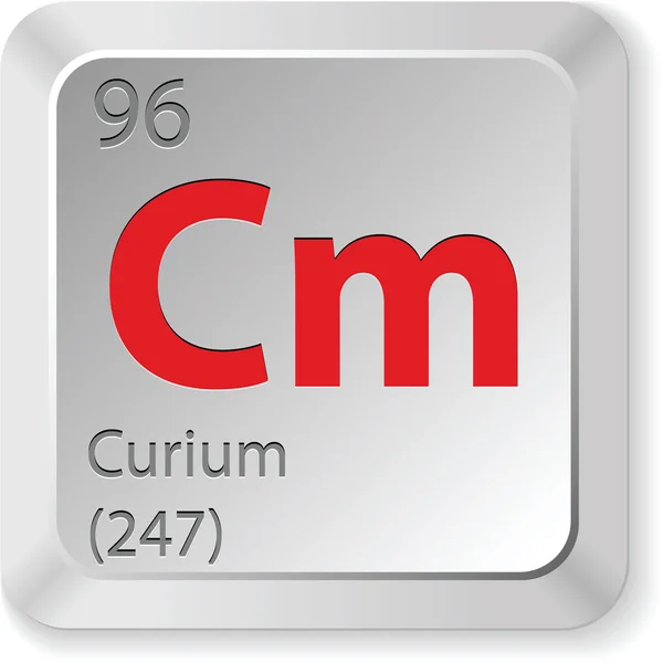 Curium element — Stock vektor