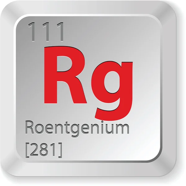 Roentgenium element — Stock Vector
