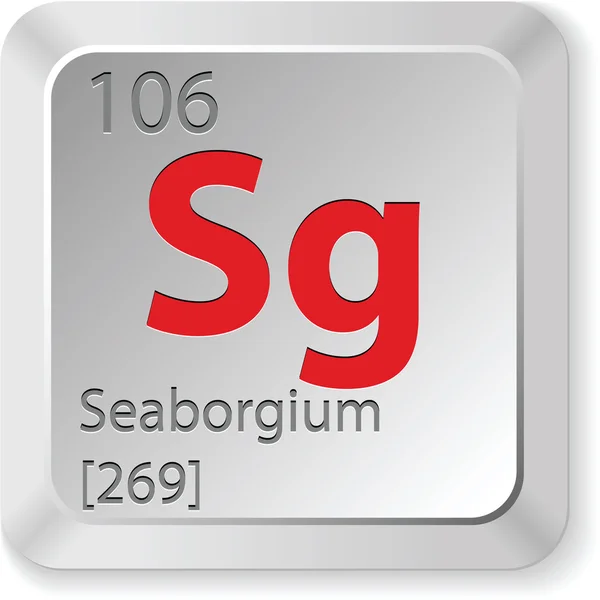Seaborgium element — Stock Vector