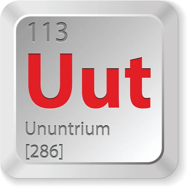 Ununtrium element — Stock Vector