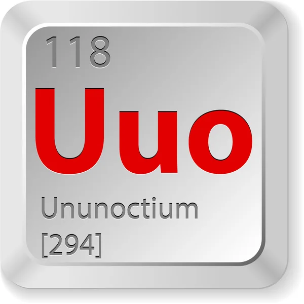 Ununoctium elementu chimic — Wektor stockowy