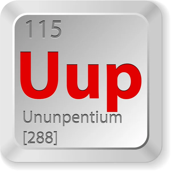 Chimic elementu ununpentium — Wektor stockowy