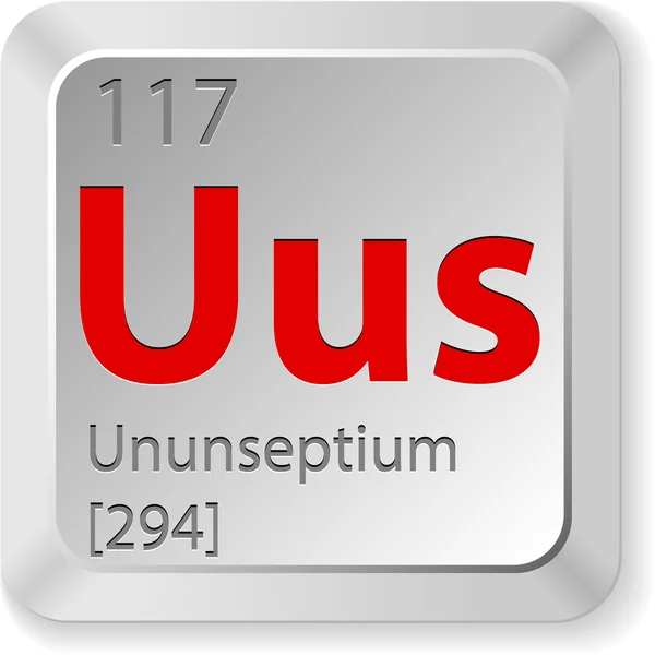 Chimisches Element ununseptium — Stockvektor