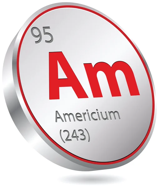 Americium element — Stock Vector