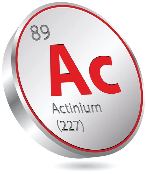 Actinium element — Stock Vector