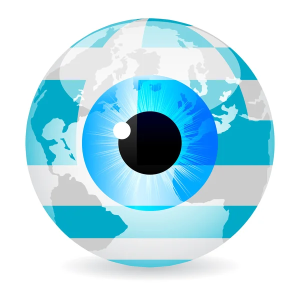 Eye of greece — Stock Vector