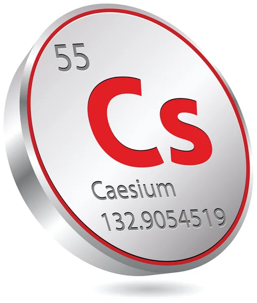 Cesium-element — Stockvector