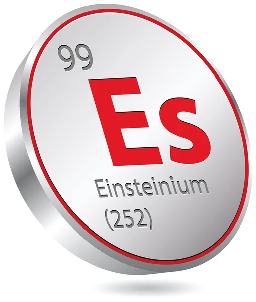 Einsteinium element — Stock vektor