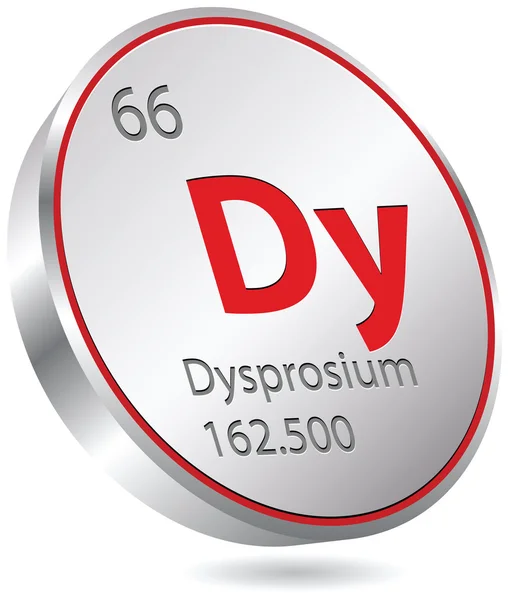 Dysprosium element — Stock Vector