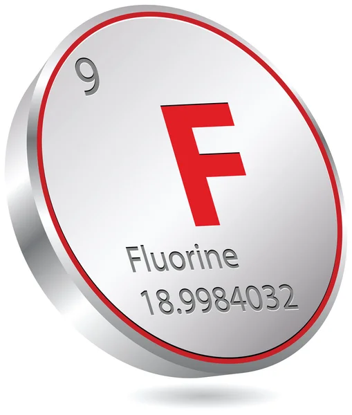 Fluor elementu — Wektor stockowy