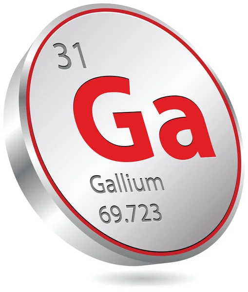 Gallium element — Stock Vector