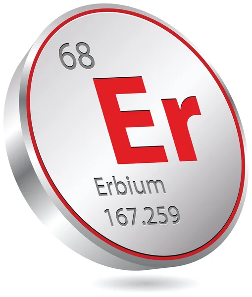 Erbium element — Stock vektor