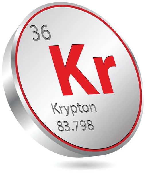Krypton element — Stock Vector
